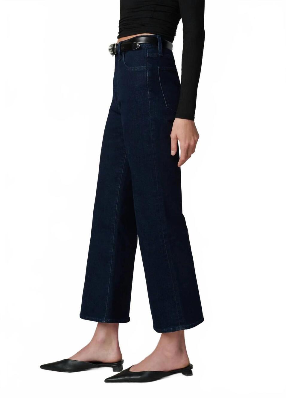 NEW JOE'S JEANS blake high rise wide leg crop jeans in don't worry - Picture 3 of 5